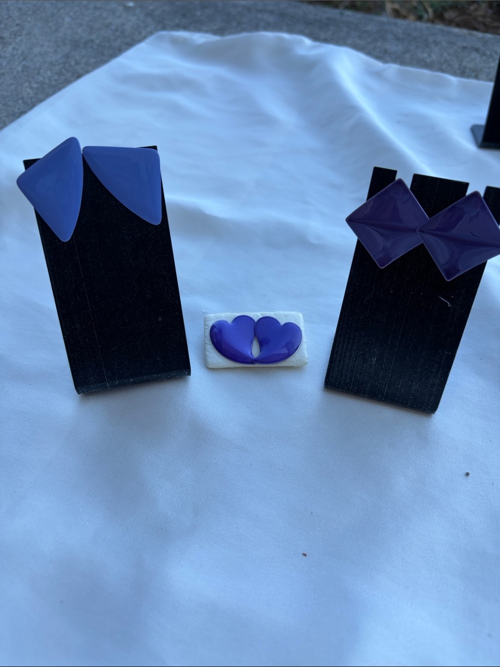 Purple bundle of woman’s, teens earrings..  retro and Geometric Earrings Set